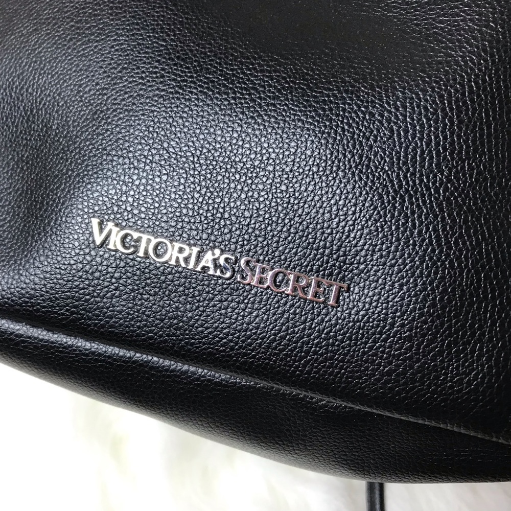 VS Faux Leather Drawstring Fringe Backpack Purse - Picture 4 of 6